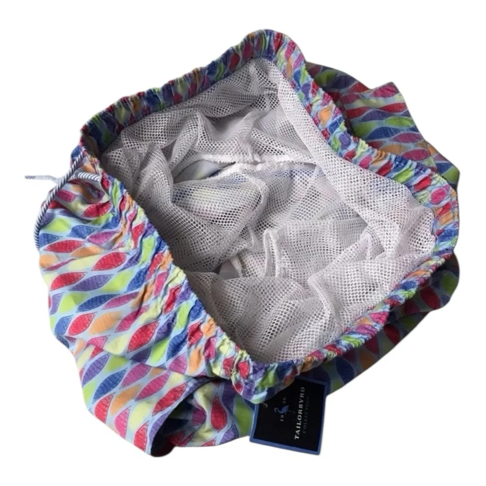 TAILORBYRD Men Size XL Cloud‎ Allover Print Brief Lined Swim Shorts Trunks Beach